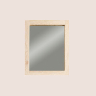 Miroir rectangulaire pour la salle de bain : chêne blanchi | Hellin