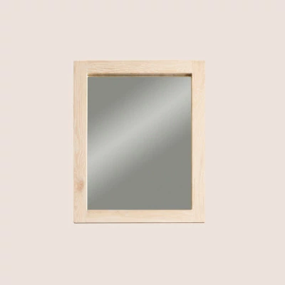 Miroir rectangulaire pour la salle de bain : chêne blanchi | Hellin