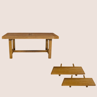 Table rectangulaire extensible / Table de ferme La Bresse | Hellin