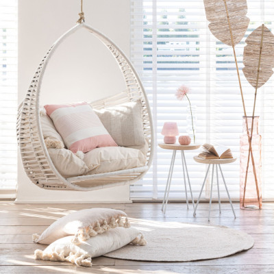 Tapis rond intérieur extérieur D150 chiné PAROS - HELLIN