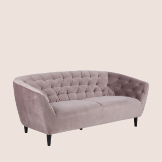 Canapé 3 places en tissu capitonné - Hellin