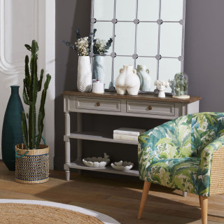 Console en bois 2 tiroirs Edward - Hellin