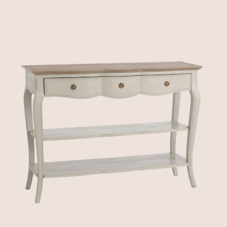 Console double en bois 1 tiroir - Hellin