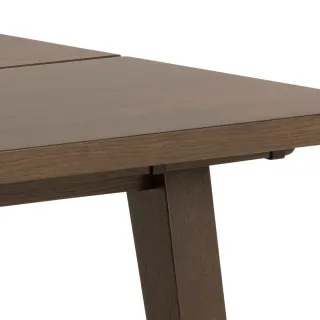 Table à manger rectangulaire en chêne fumé L200 8 personnes ALISIA - HELLIN