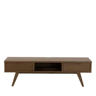 Meuble TV scandinave en chêne fumé L150 ALISIA - HELLIN