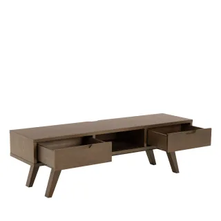 Meuble TV scandinave en chêne fumé L150 ALISIA - HELLIN