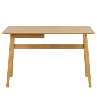 Bureau scandinave en chêne naturel 1 tiroir L120 BARNELL - HELLIN