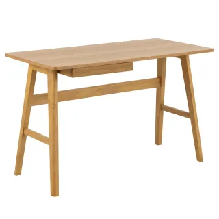 Bureau scandinave en chêne naturel 1 tiroir L120 BARNELL - HELLIN