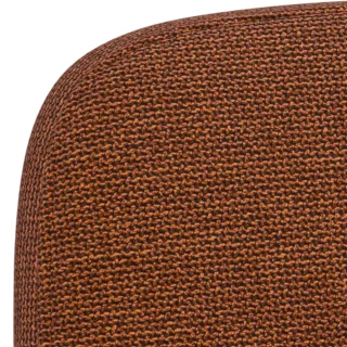 Chaises scandinaves en tissu terracotta et chêne (lot de 2) ALVINA - HELLIN