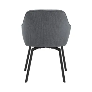 Fauteuils de salle à manger pivotants (lot de 2) SARA - HELLIN