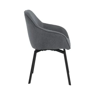 Fauteuils de salle à manger pivotants (lot de 2) SARA - HELLIN