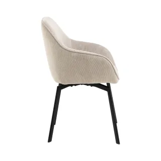 Fauteuils de salle à manger pivotants (lot de 2) SARA - HELLIN