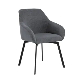 Fauteuils de salle à manger pivotants (lot de 2) SARA - HELLIN