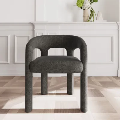 Fauteuil de salle à manger à accoudoirs en tissu ARTEMIS - HELLIN