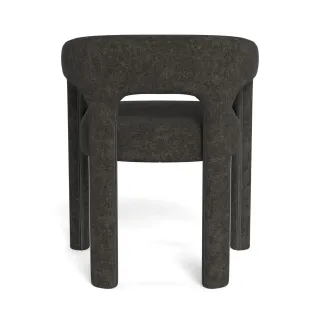 Fauteuil de salle à manger à accoudoirs en tissu ARTEMIS - HELLIN