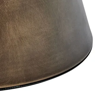 Bout de canapé rond en métal et verre fumé D45 SHADE - HELLIN