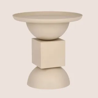 Table basse ronde design en métal coloré D41 POLA - HELLIN