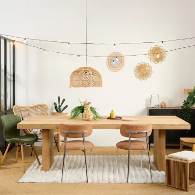 Table indoor/outdoor en bois recyclé L245 10 places NONZA - HELLIN