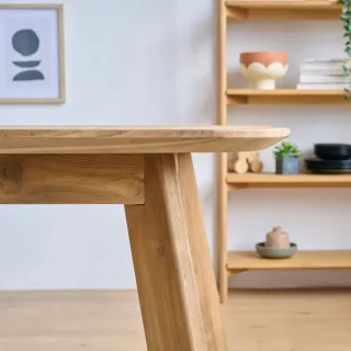 Table indoor/outdoor rectangulaire en teck L240 10 places CALVI - HELLIN