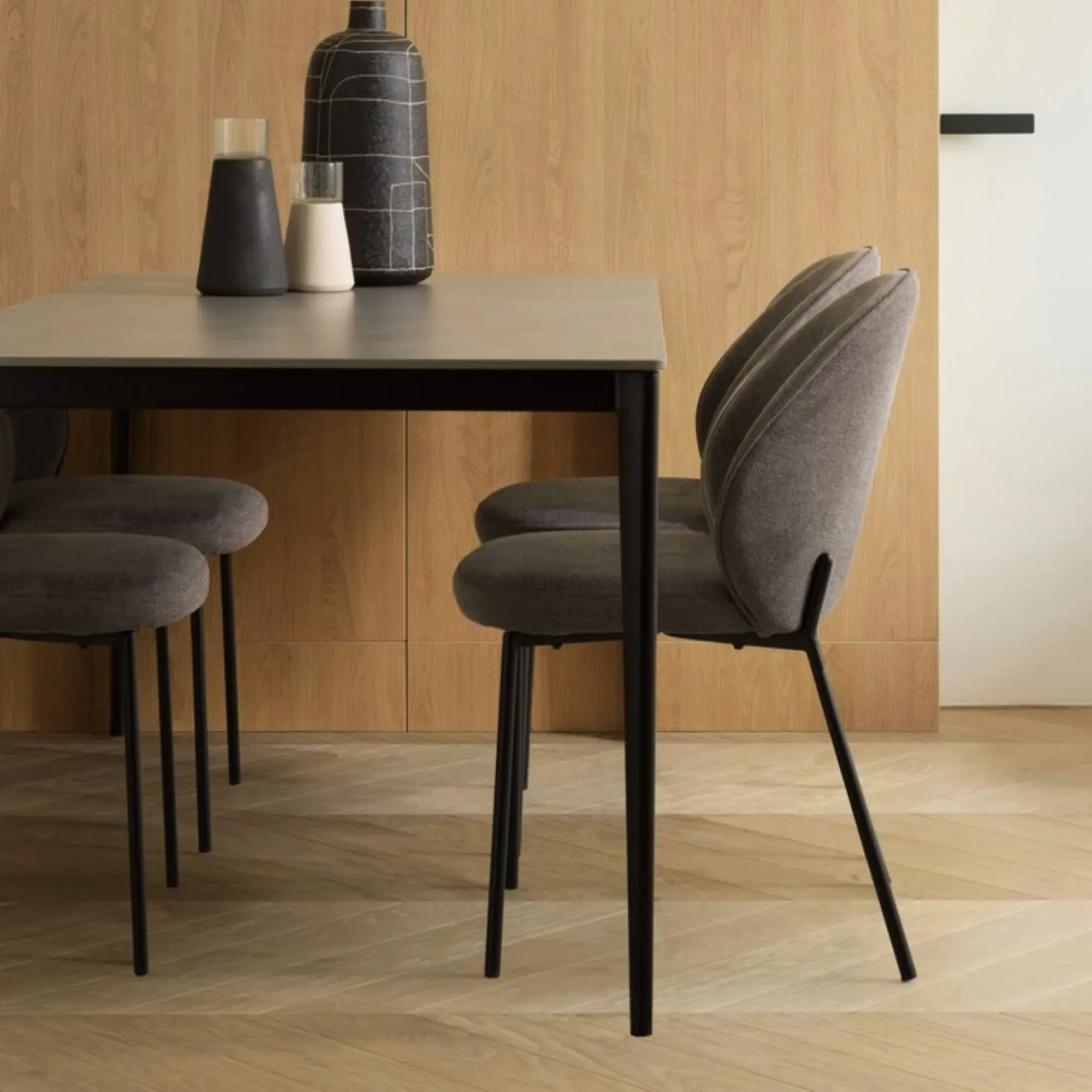Casa Padrino chaise de salle à manger baroque de luxe en velours avec
