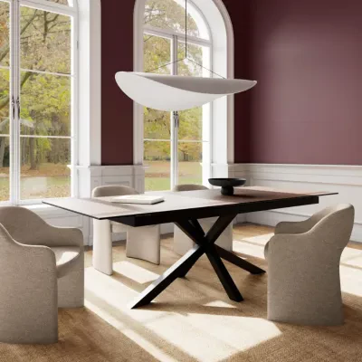 Table de salle à manger rectangulaire en céramique L200/240 NEIVA - HELLIN