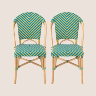 Chaises bistrot tressées (lot de 2)  MONTMARTRE - HELLIN