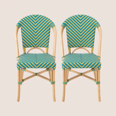 Chaises bistrot tressées (lot de 2)  MONTMARTRE - HELLIN