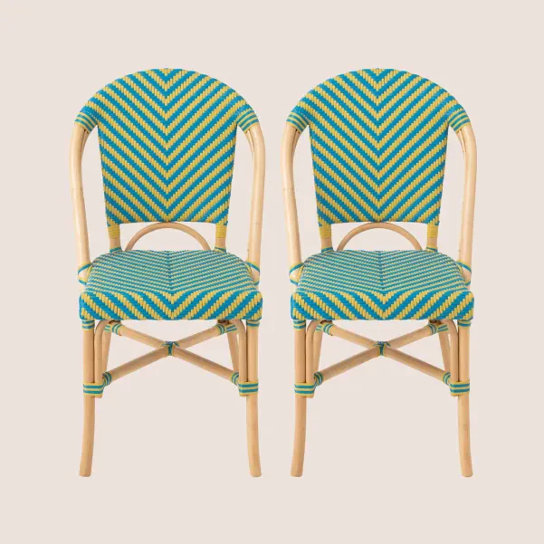 Chaises bistrot tressées (lot de 2)  MONTMARTRE - HELLIN