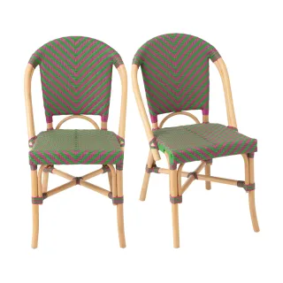 Chaises bistrot tressées (lot de 2)  MONTMARTRE - HELLIN