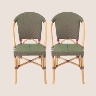 Chaises bistrot tressées (lot de 2)  MONTMARTRE - HELLIN