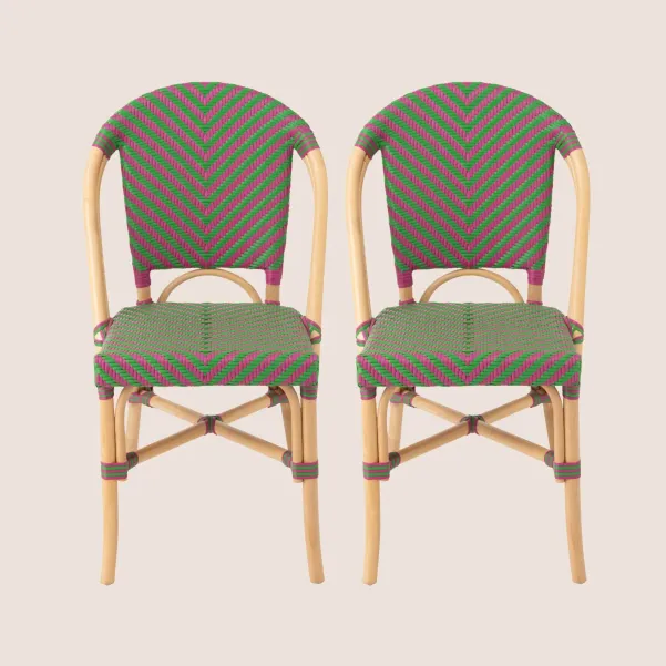 Chaises bistrot tressées (lot de 2)  MONTMARTRE - HELLIN