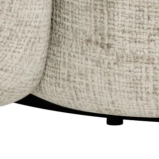 Fauteuil lounge pivotant en tissu beige NOVA - HELLIN