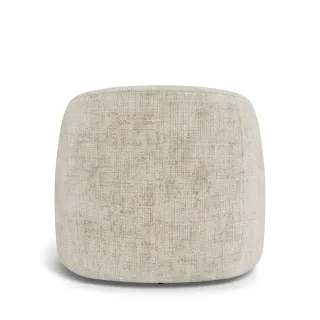 Fauteuil lounge pivotant en tissu beige NOVA - HELLIN