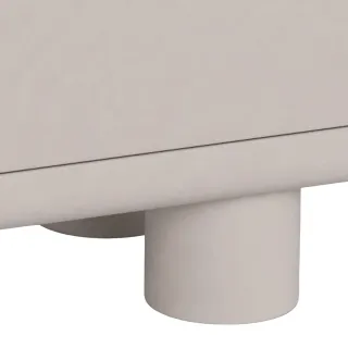 Buffet haut design 4 portes gris L100 MAGDA - HELLIN