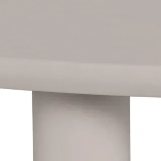 Table à manger ronde design L120 gris 4 places MAGDA - HELLIN