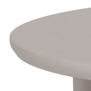 Table à manger ronde design L120 gris 4 places MAGDA - HELLIN