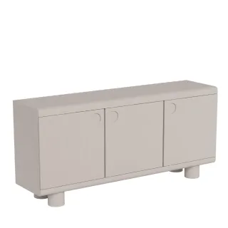 Buffet bas design 3 portes gris L160 MAGDA - HELLIN