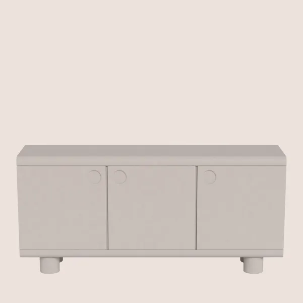 Buffet bas design 3 portes gris L160 MAGDA - HELLIN