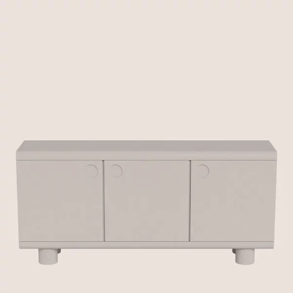 Buffet bas design 3 portes gris L160 MAGDA - HELLIN
