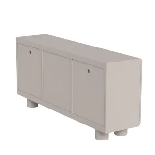 Buffet bas design 3 portes gris L160 MAGDA - HELLIN