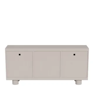 Buffet bas design 3 portes gris L160 MAGDA - HELLIN