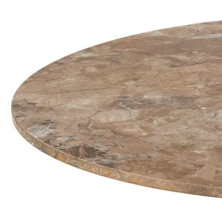 Table basse ronde en céramique marron L60 MARSA - HELLIN