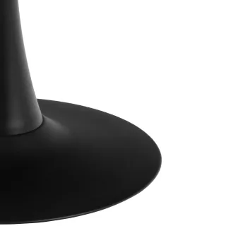 Table ronde en céramique pied tulipe noir L90 4 places MARSA - HELLIN