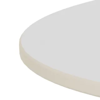 Table basse en céramique blanche et métal noir D70 AELIA - HELLIN