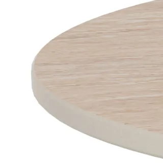 Table basse en céramique beige et métal grège D70 AELIA - HELLIN