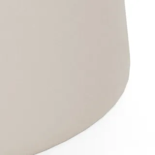 Table basse en céramique beige et métal grège D70 AELIA - HELLIN