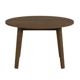 Table ronde extensible en chêne fumé L120/220 4/8 places ALISIA - HELLIN