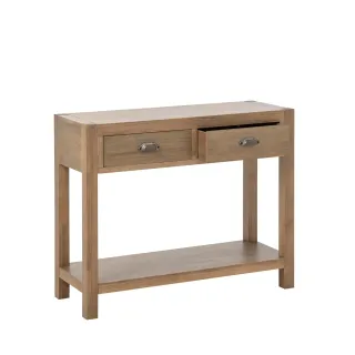 Console en bois naturel avec 2 tiroirs BASTIDE - HELLIN
