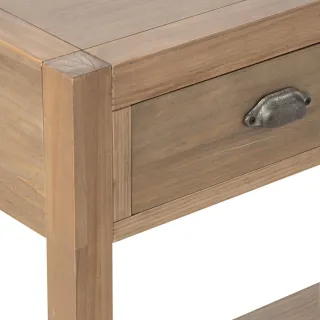 Console en bois naturel avec 2 tiroirs BASTIDE - HELLIN