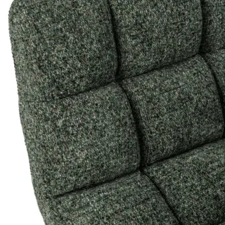 Fauteuil lounge pied noir et tissu AVEL- HELLIN